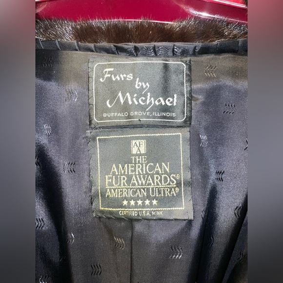 SALE big HIT BUYVtg mahogany brown full length mink coat  black lining w shaw - Picture 4 of 16